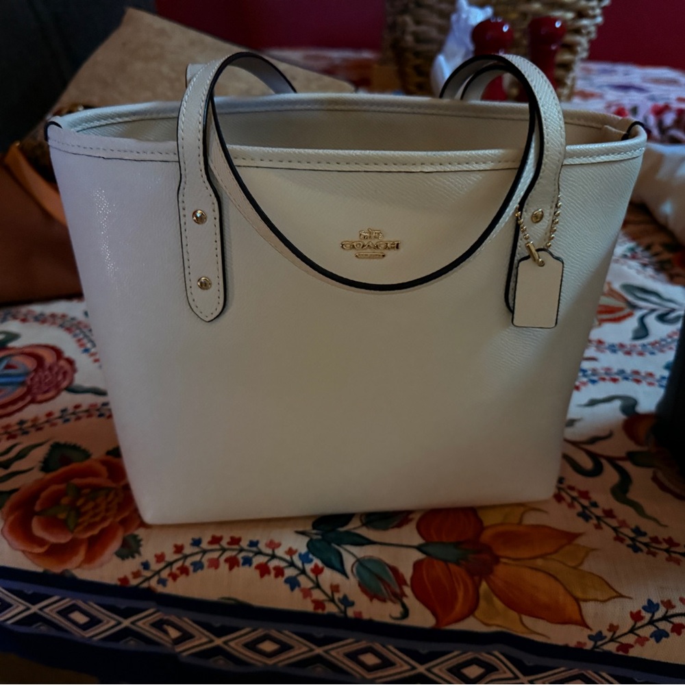 Coach Mini Citi Zip Leather Tote